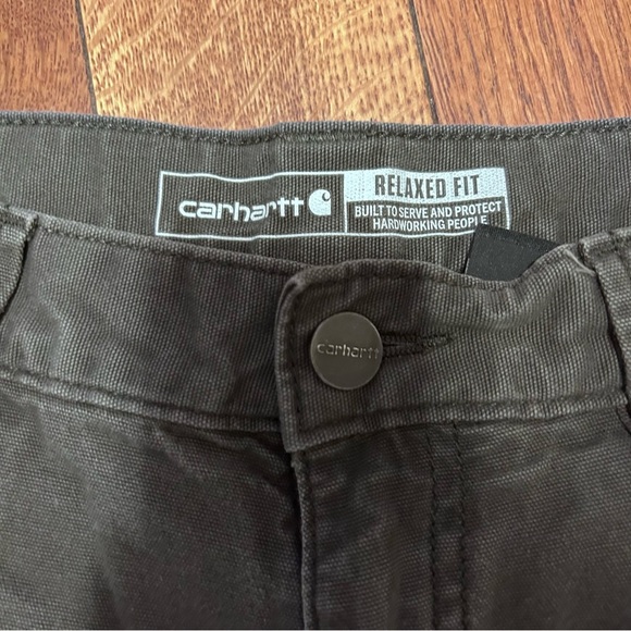 Carhartt Men's Dark Gray Chinos 30x32 great condition. - Picture 3 of 8